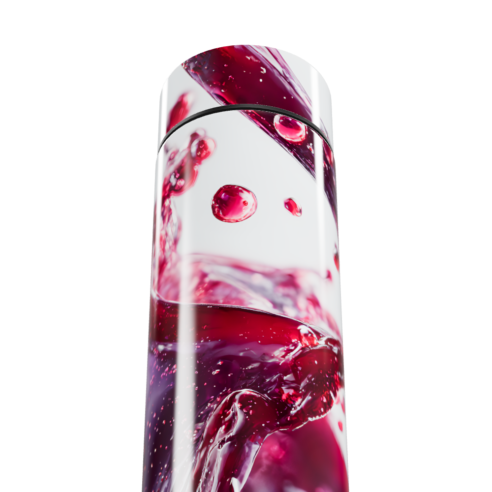 Garrafa Térmica Touch - Estampa Vinho Abstrata