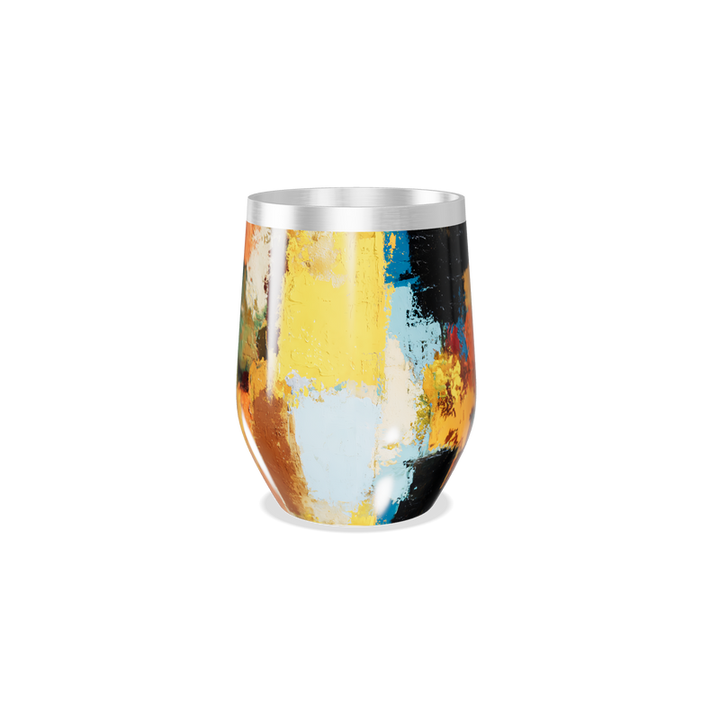 Copo Térmico Slim - Estampa Abstrata Colorida