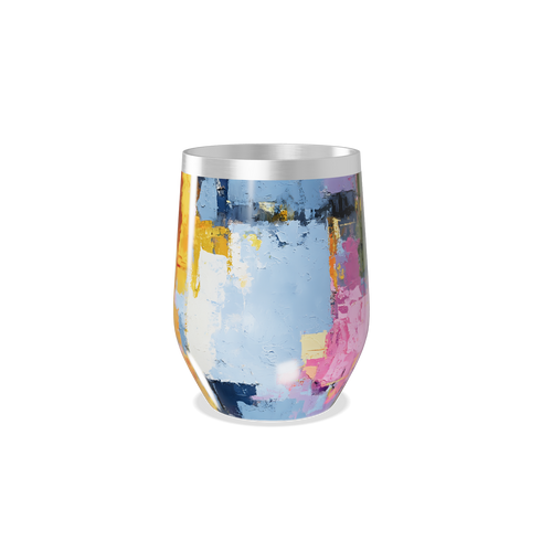 Copo Térmico Slim - Estampa Abstrata Colorida