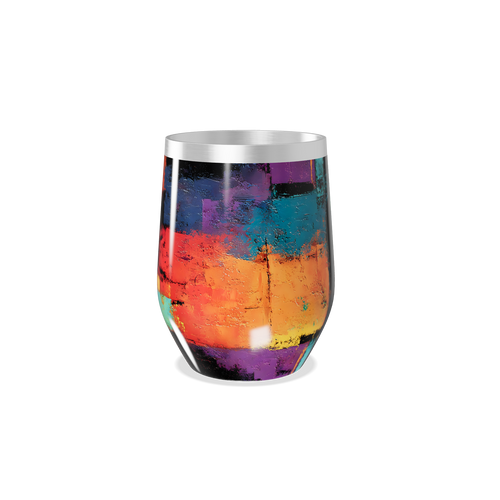 Copo Térmico Slim - Estampa Colorida Abstrata