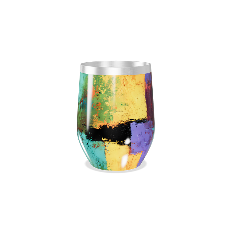 Copo Térmico Slim - Estampa Colorida Abstrata