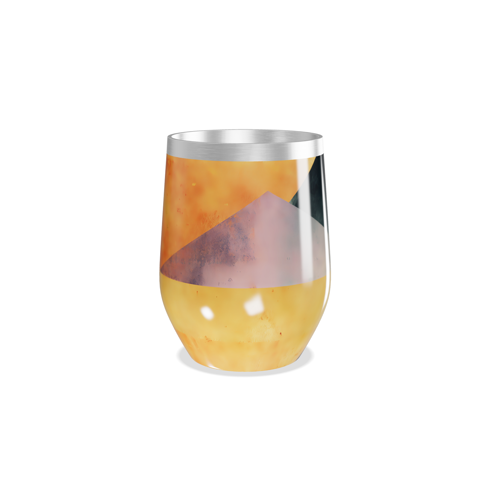 Copo Térmico Slim - Estampa Abstrata Colorida