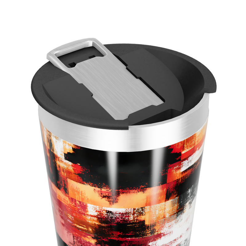 Copo Térmico - Estampa Abstrata Colorida