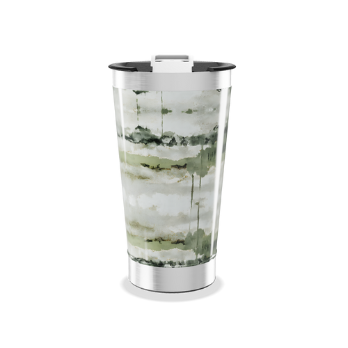 Copo Térmico - Estampa Aquarela Verde