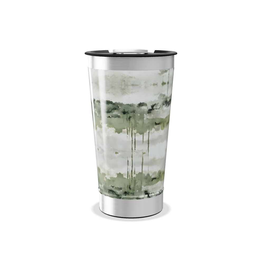 Copo Térmico - Estampa Aquarela Verde