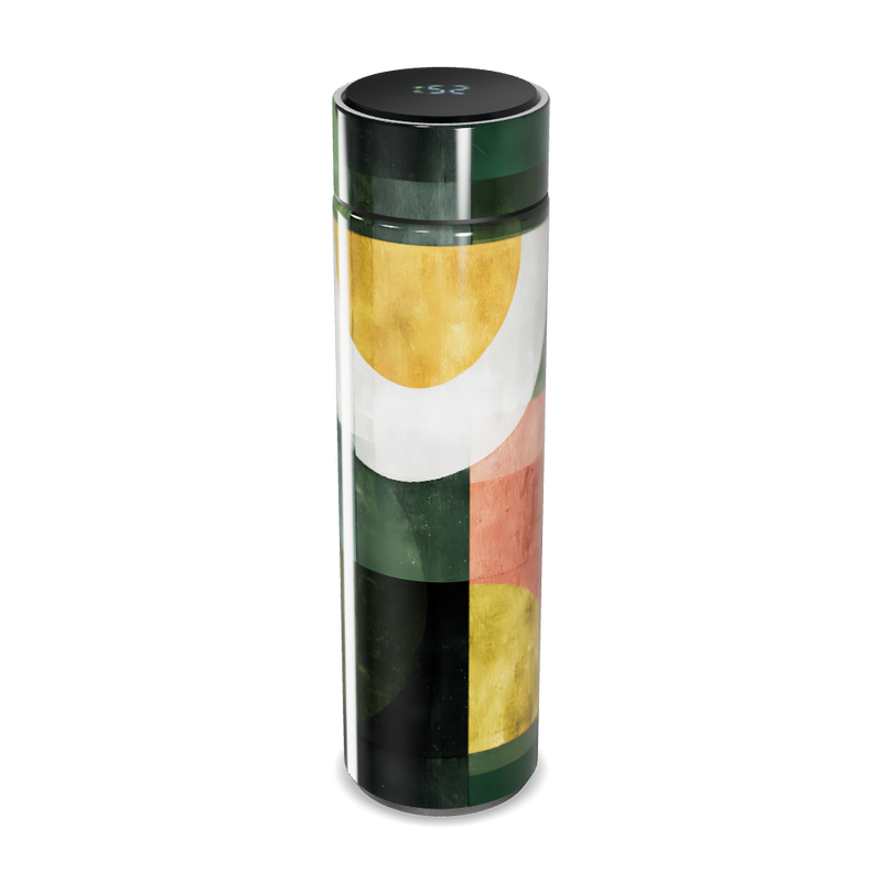 Garrafa Térmica Touch - Estampa Geométrica Colorida