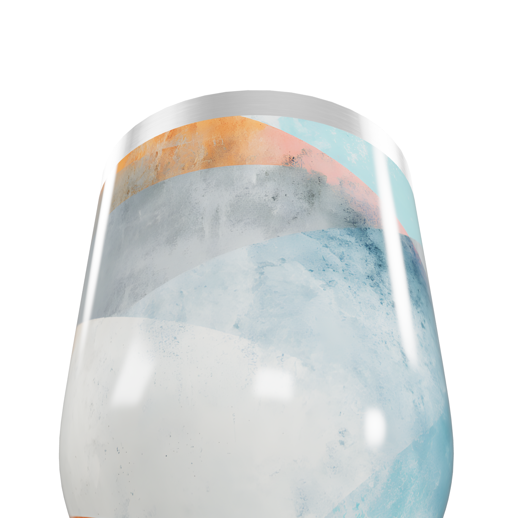 Copo Térmico Slim - Geométrico Colorido Inox