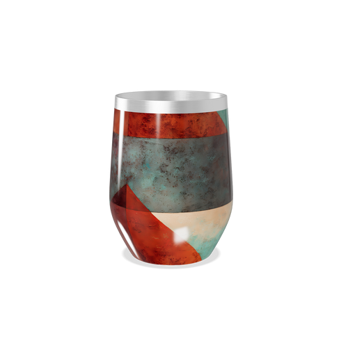 Copo Térmico Slim - Estampa Geométrica Colorida