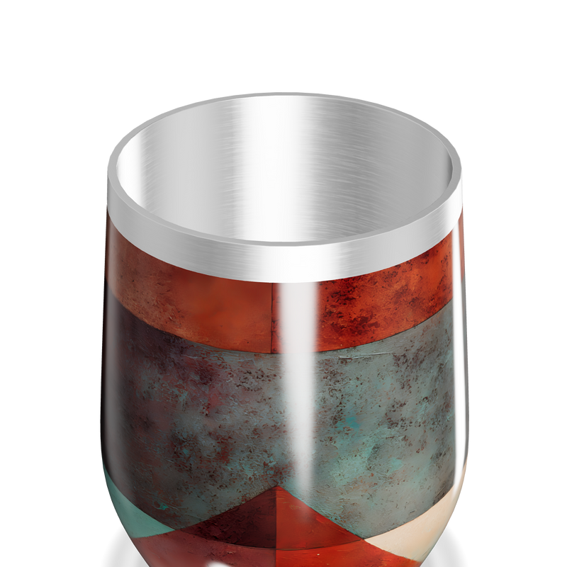 Copo Térmico Slim - Estampa Geométrica Colorida