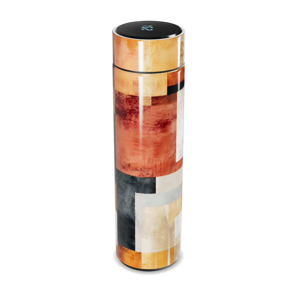 Garrafa Térmica Touch Estampada Geométrica