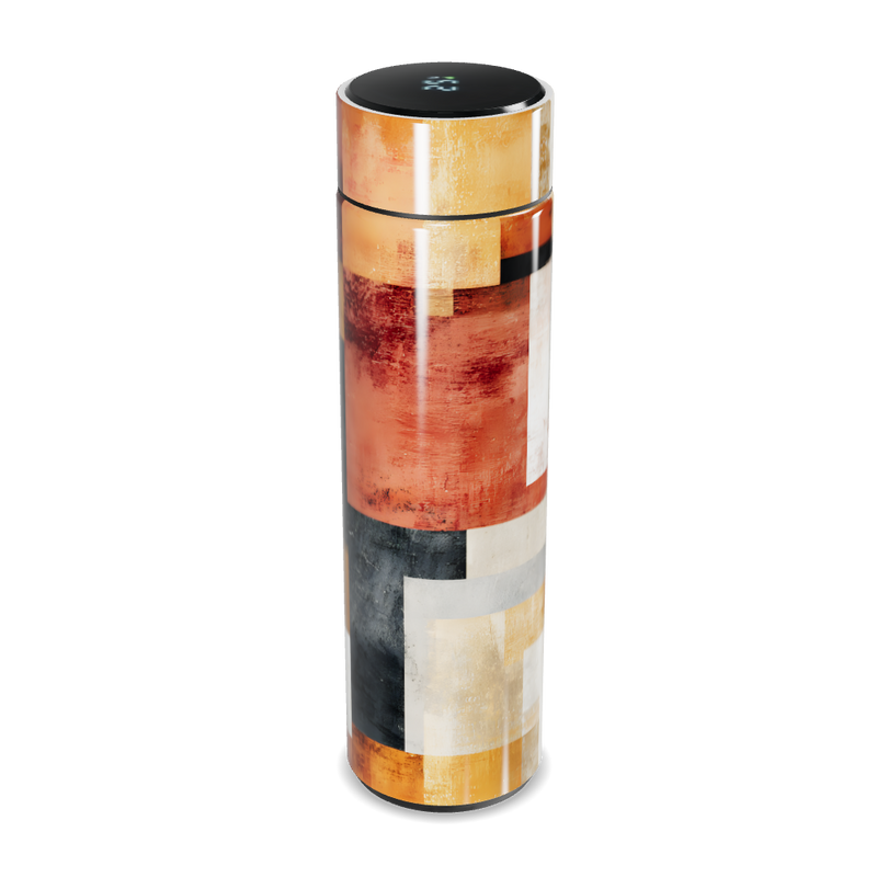 Garrafa Térmica Touch Estampada Geométrica