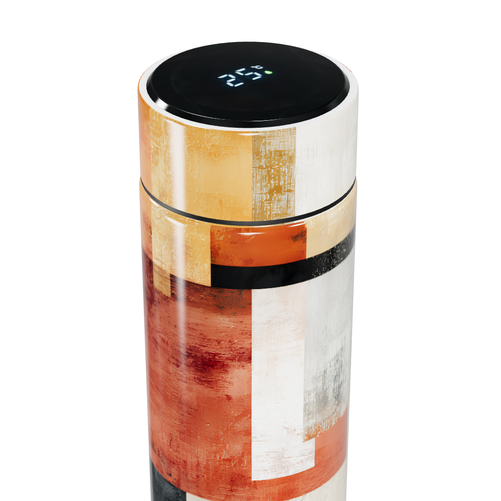 Garrafa Térmica Touch Estampada Geométrica