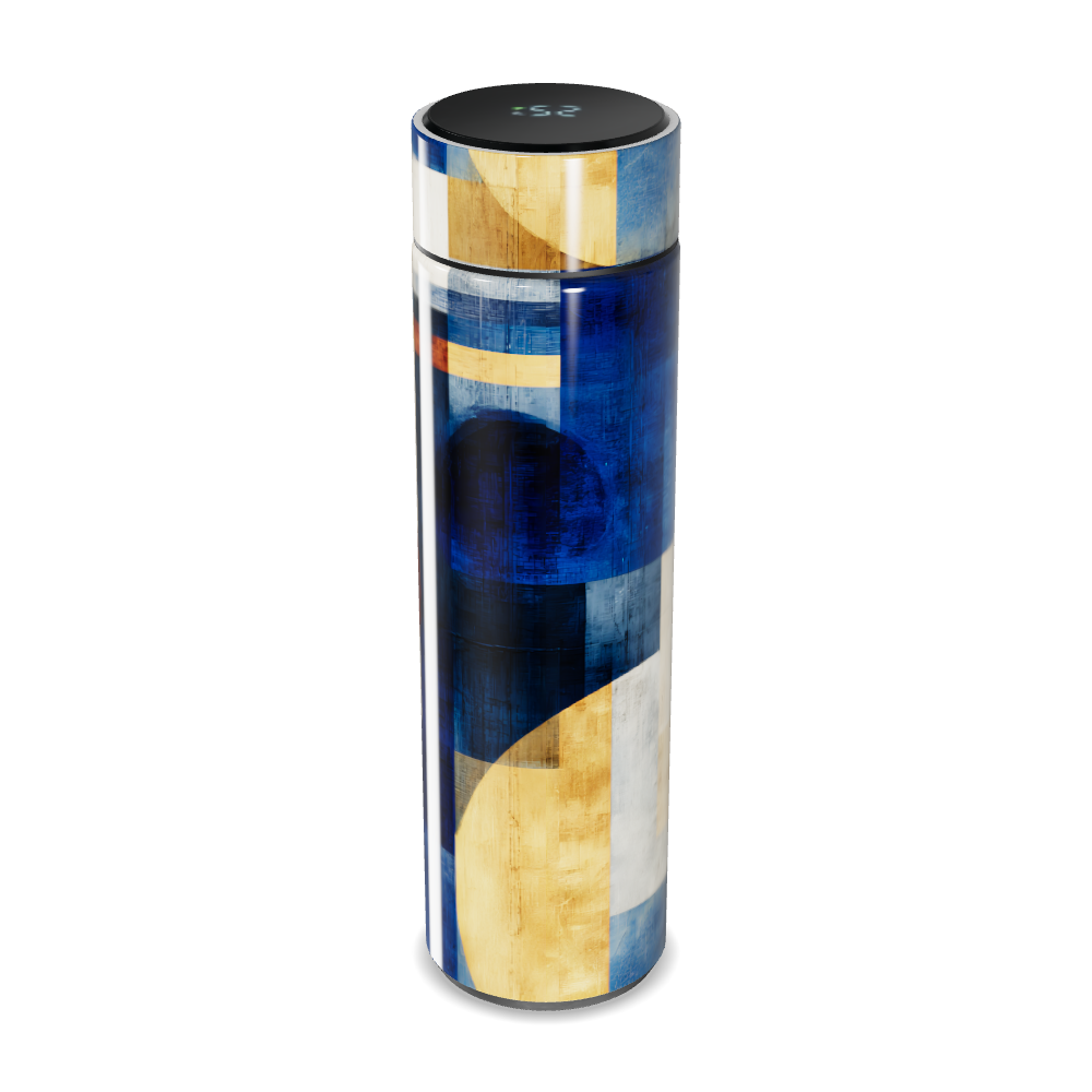 Garrafa Térmica Touch - Estampa Geométrica Colorida