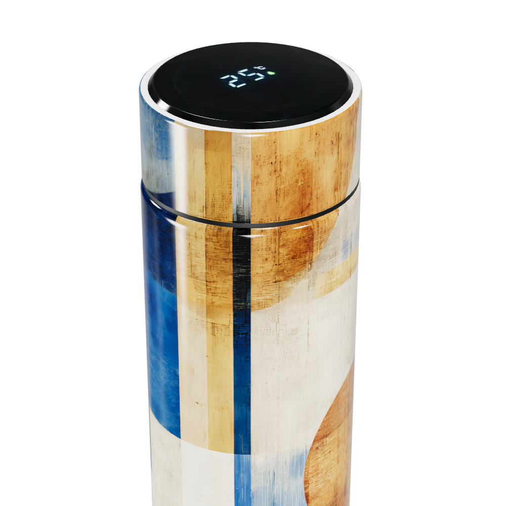 Garrafa Térmica Touch - Estampa Geométrica Colorida