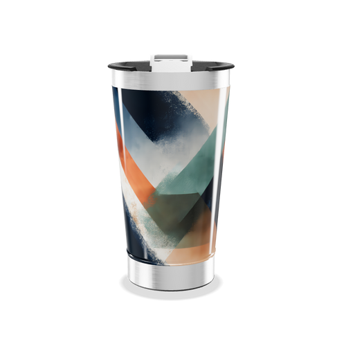 Copo Térmico - Estampa Geométrica Colorida