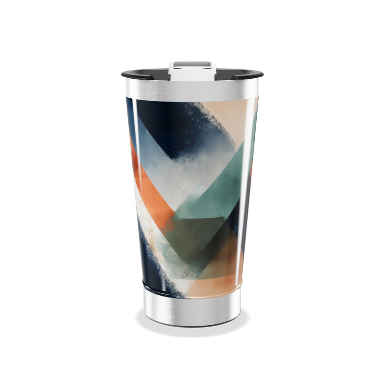 Copo Térmico - Estampa Geométrica Colorida