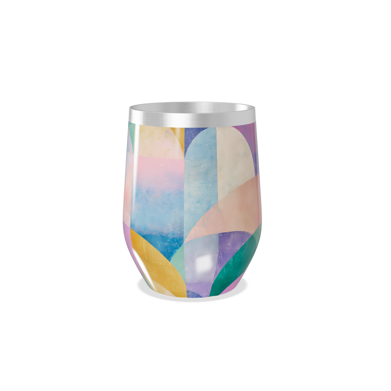 Copo Térmico Slim - Estampado Multicolor Aço