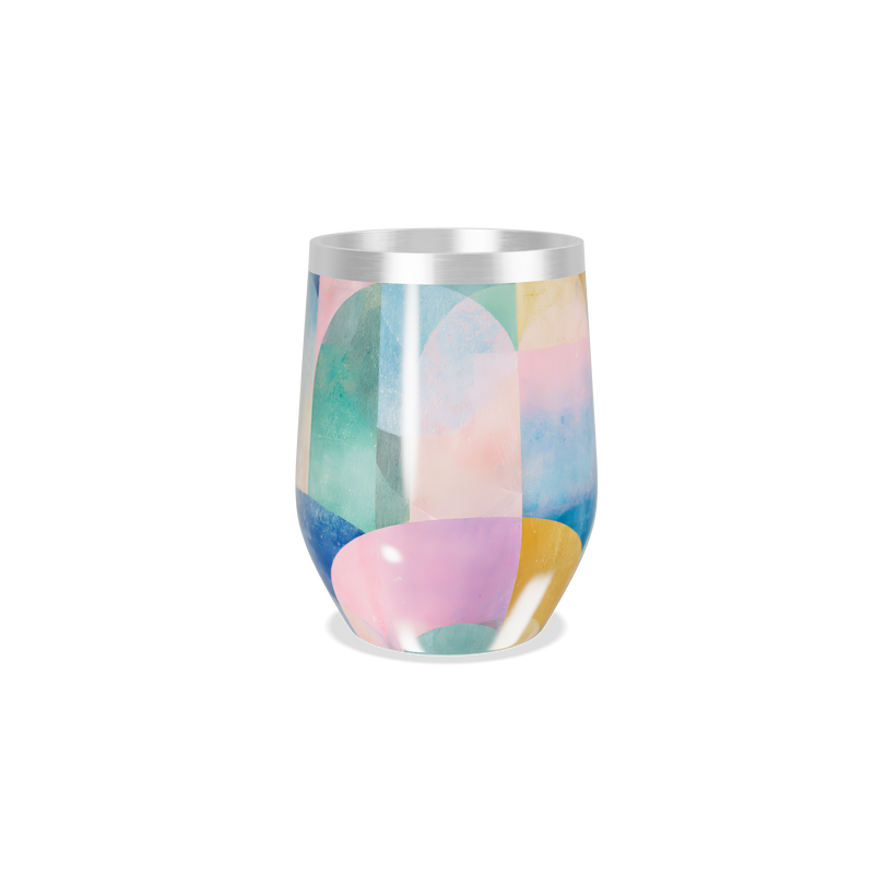 Copo Térmico Slim - Estampado Multicolor Aço