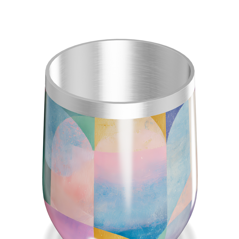 Copo Térmico Slim - Estampado Multicolor Aço