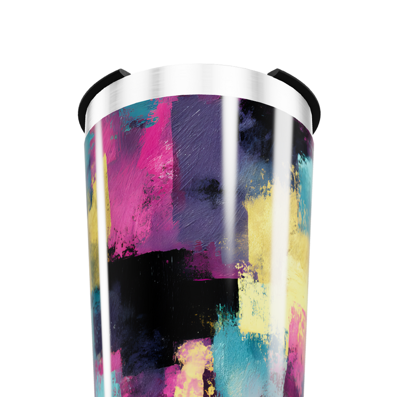 Copo Térmico - Estampa Abstrata Colorida