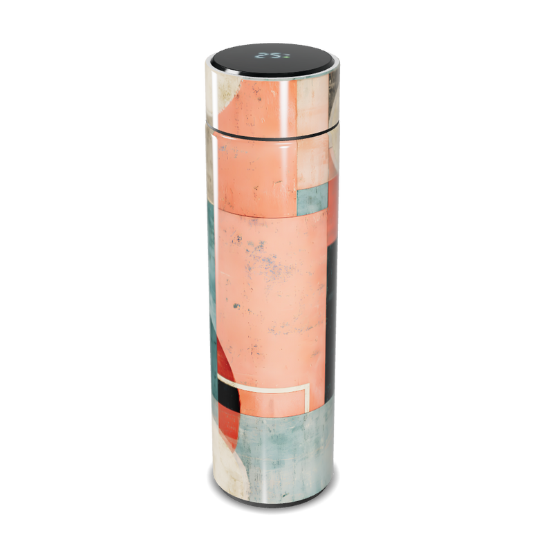 Garrafa Térmica Touch - Estampa Geométrica Colorida