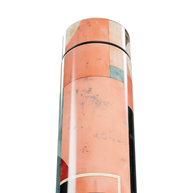 Garrafa Térmica Touch - Estampa Geométrica Colorida