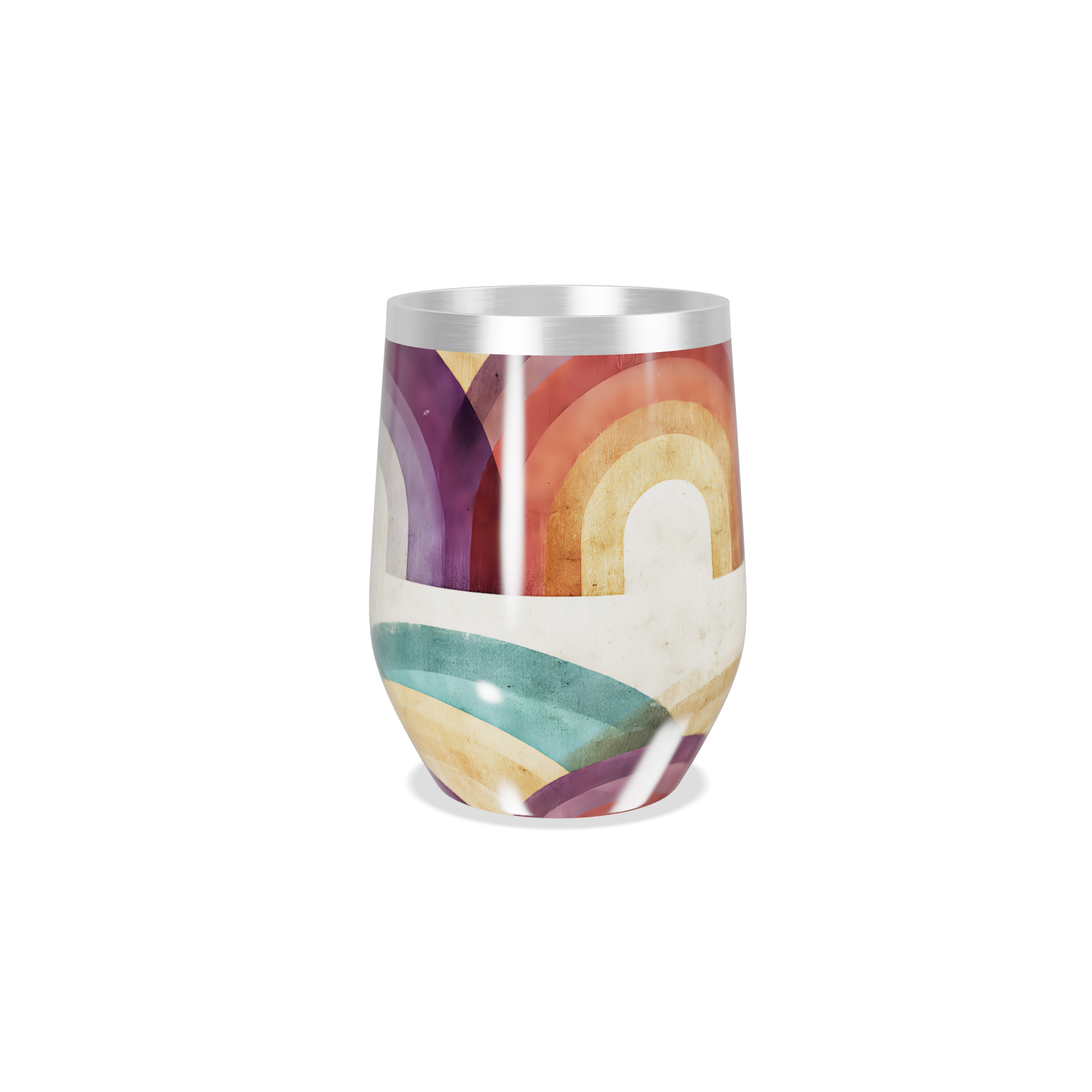 Copo Térmico Slim - Estampa Arco-Íris