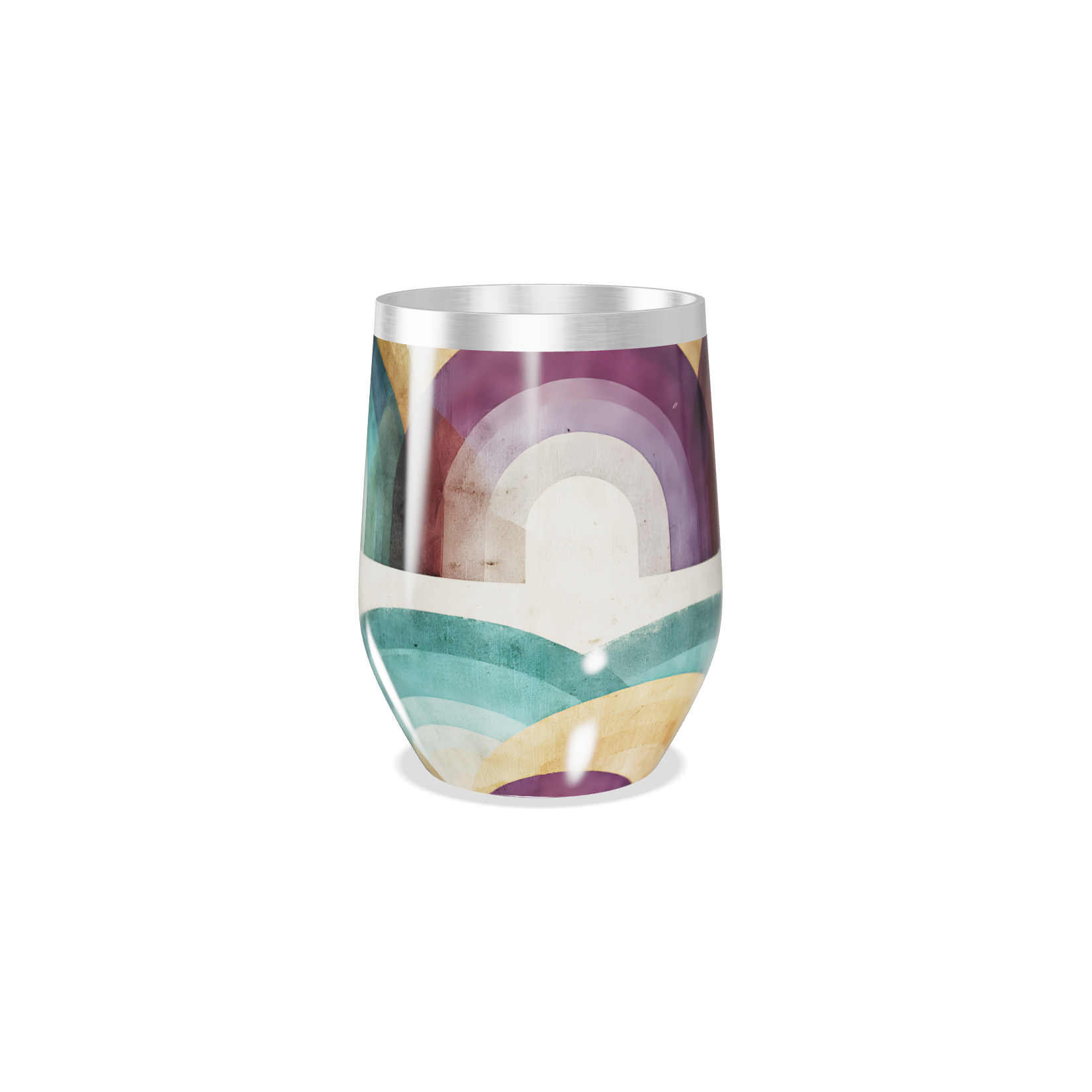 Copo Térmico Slim - Estampa Arco-Íris