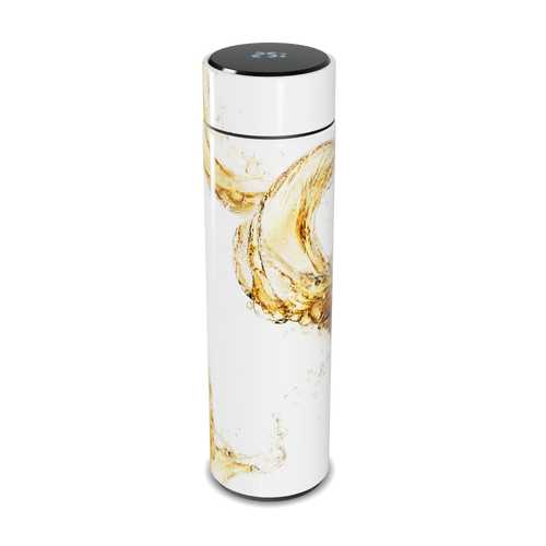 Garrafa Térmica Touch - Branca Design Fluido