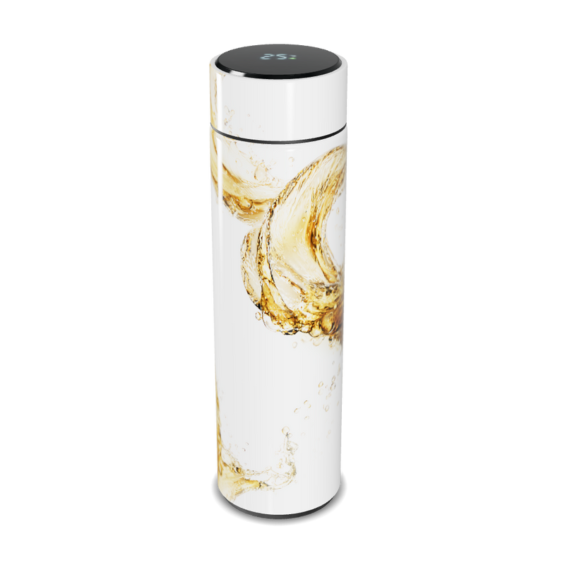 Garrafa Térmica Touch - Branca Design Fluido