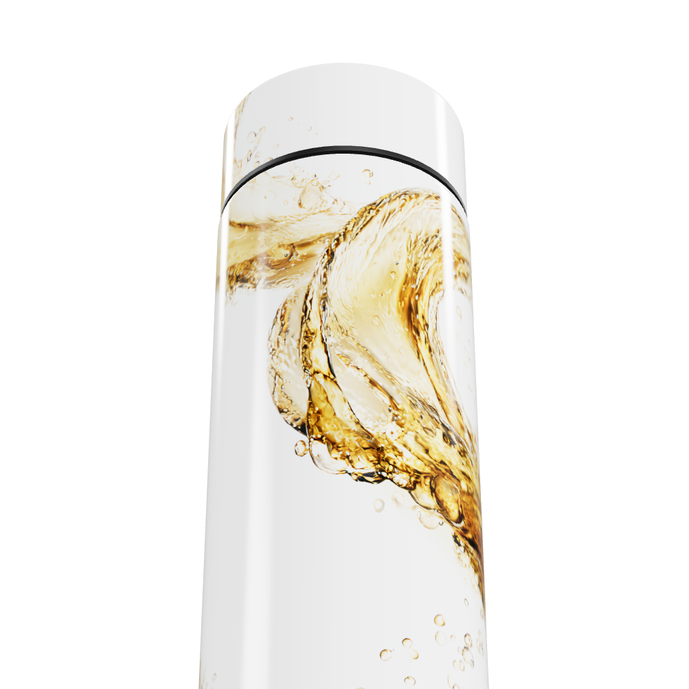 Garrafa Térmica Touch - Branca Design Fluido