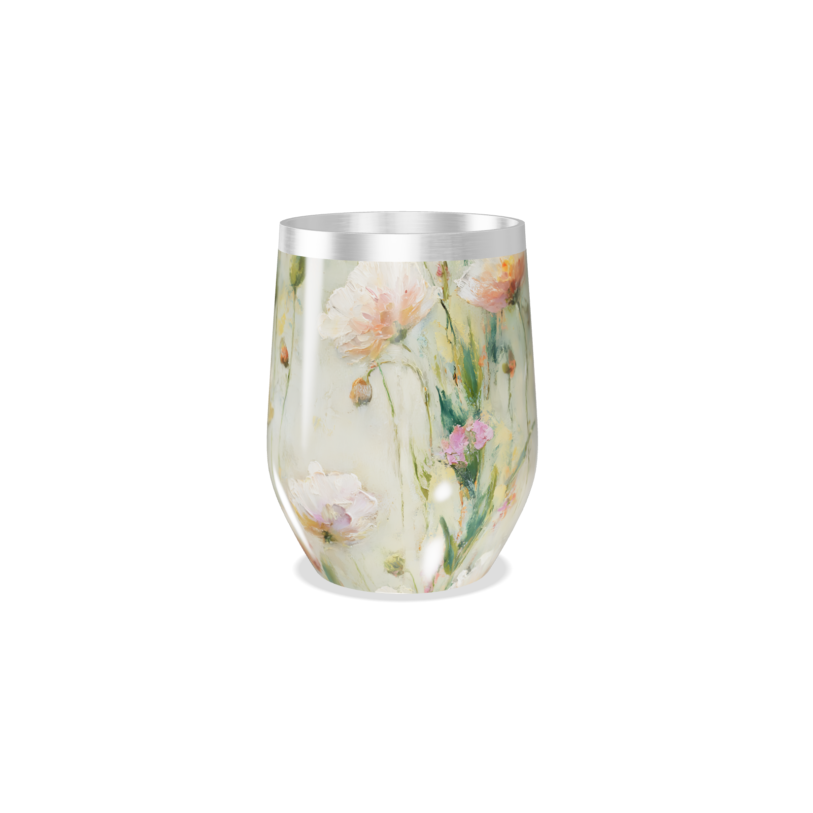 Copo Térmico Slim - Floral Colorido Inox