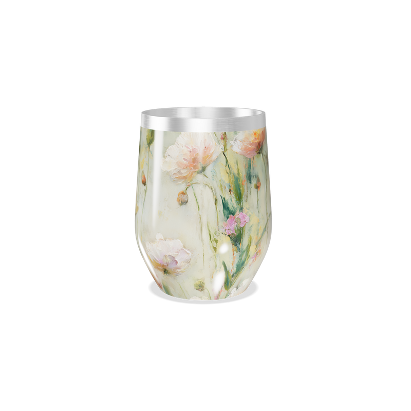 Copo Térmico Slim - Floral Colorido Inox