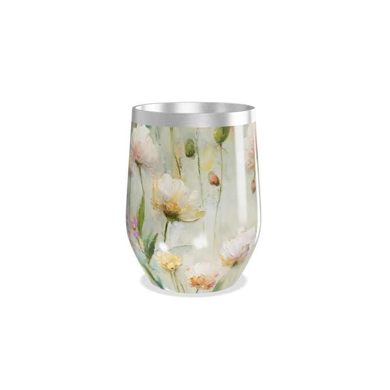 Copo Térmico Slim - Floral Colorido Inox