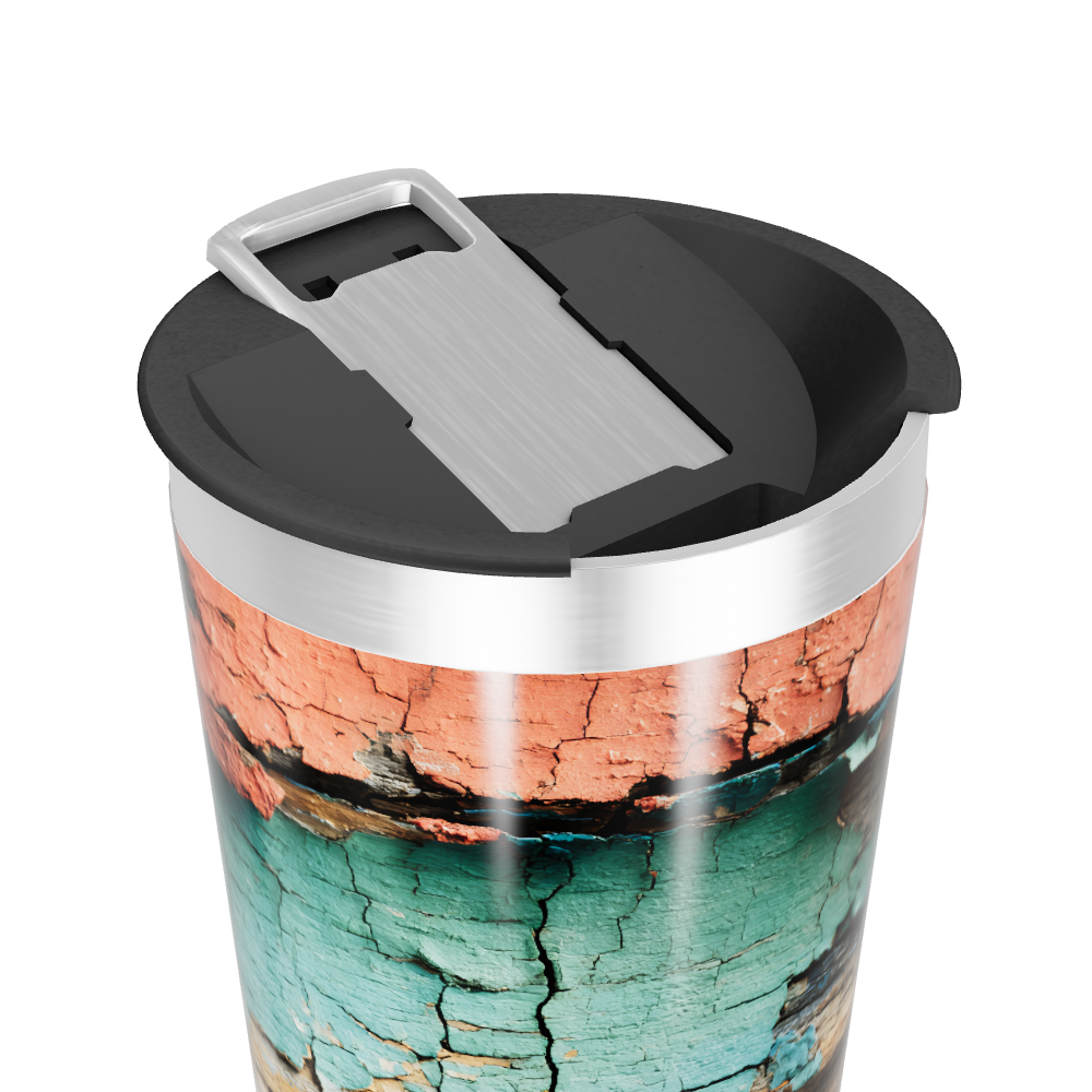 Copo Térmico - Estampa Colorida Vintage