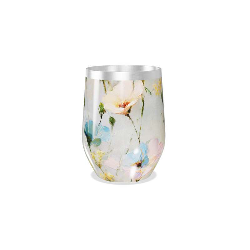 Copo Térmico Slim - Floral colorido aço inox