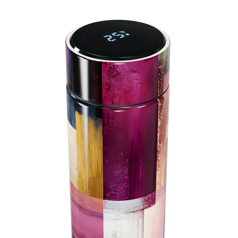 Garrafa Térmica Touch - Estampa Abstrata Colorida