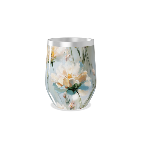 Copo Térmico Slim - Flores Coloridas Aço Inox