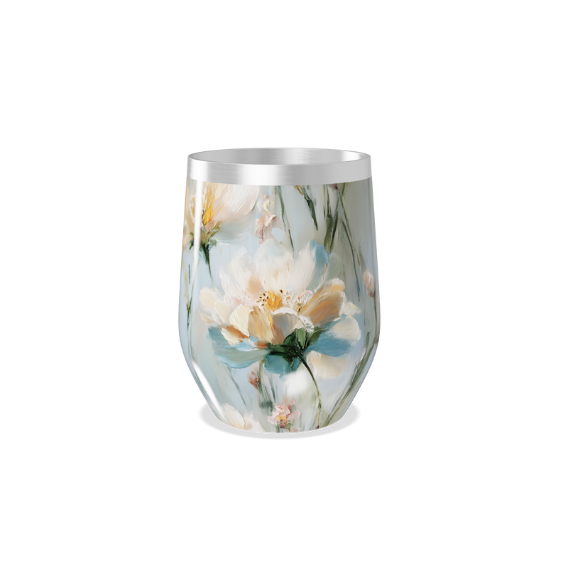 Copo Térmico Slim - Flores Coloridas Aço Inox