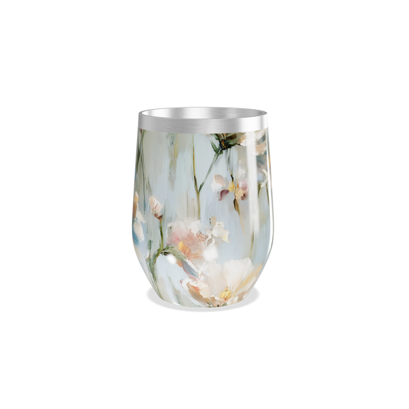 Copo Térmico Slim - Flores Coloridas Aço Inox