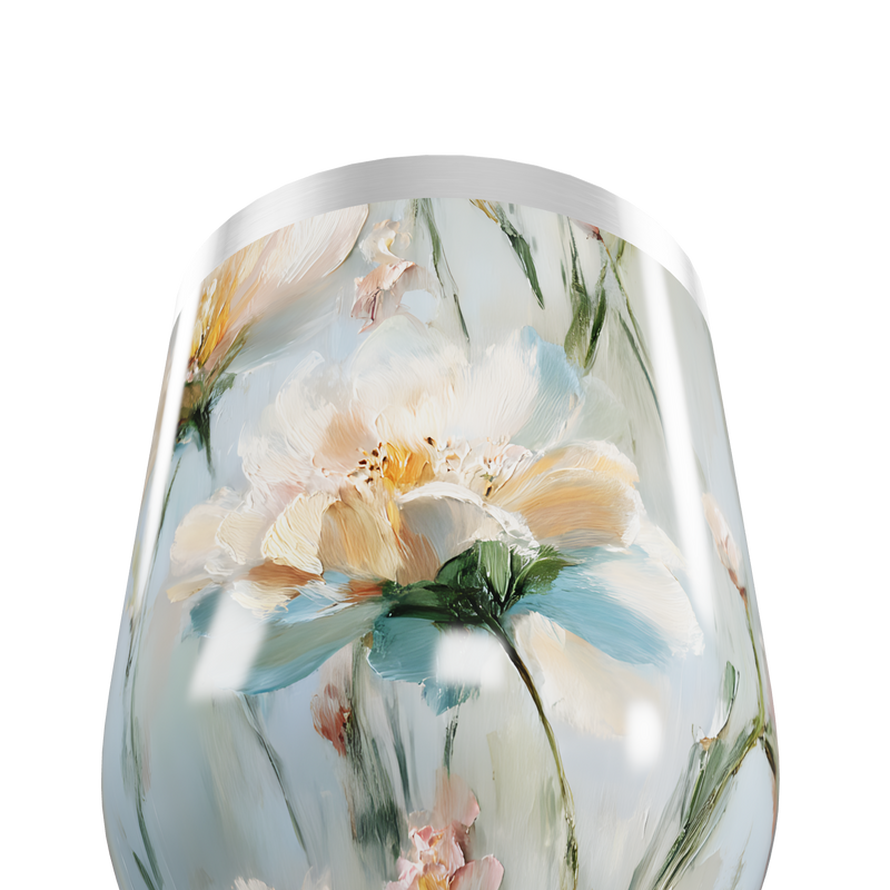 Copo Térmico Slim - Flores Coloridas Aço Inox