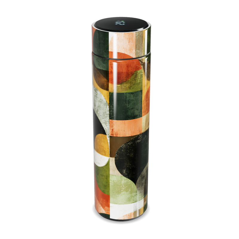 Garrafa Térmica Touch - Estampa Abstrata Colorida