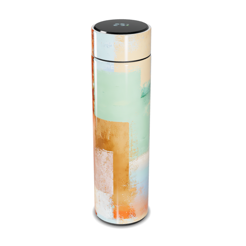 Garrafa Térmica Touch - Estampa Abstrata Colorida