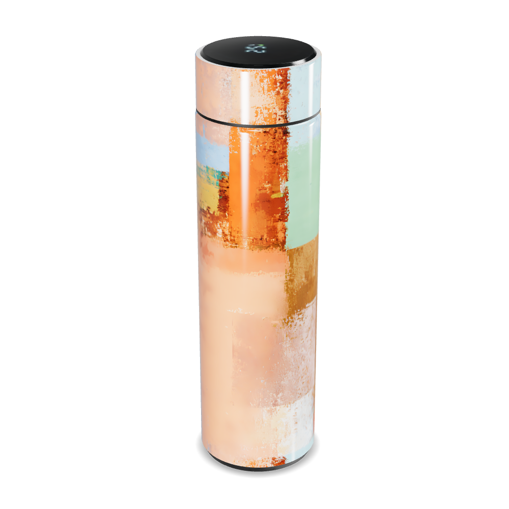 Garrafa Térmica Touch - Estampa Abstrata Colorida