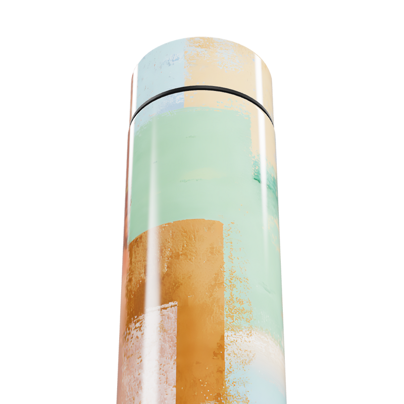 Garrafa Térmica Touch - Estampa Abstrata Colorida