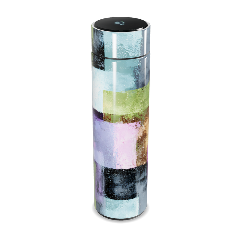 Garrafa Térmica Touch - Estampa Colorida Abstrata