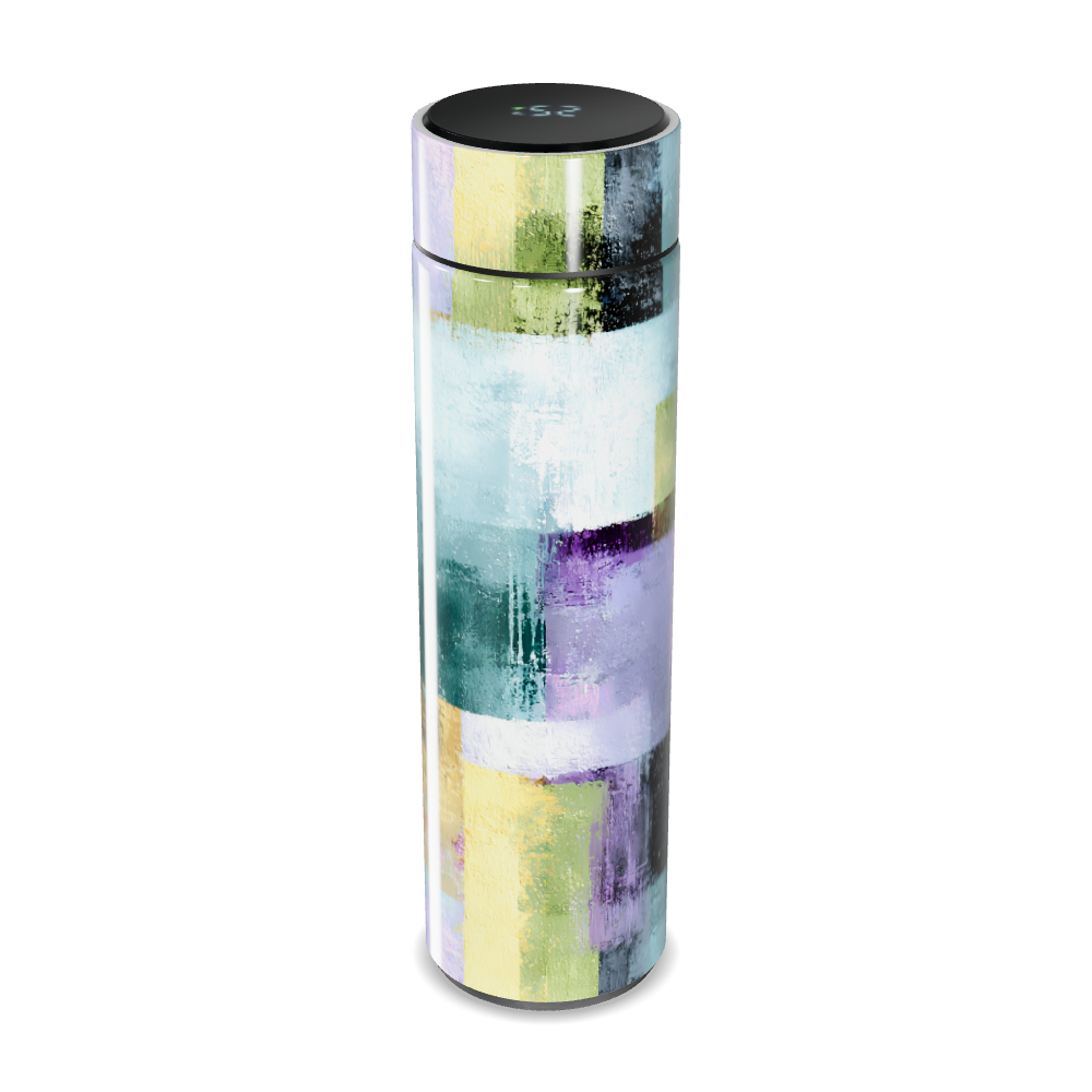 Garrafa Térmica Touch - Estampa Colorida Abstrata