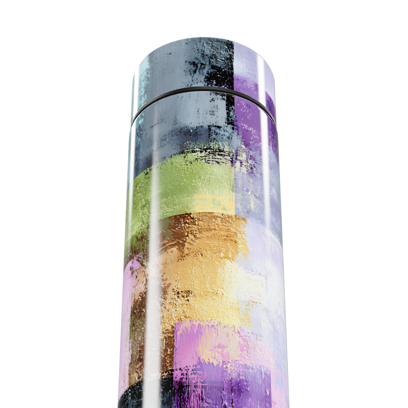 Garrafa Térmica Touch - Estampa Colorida Abstrata