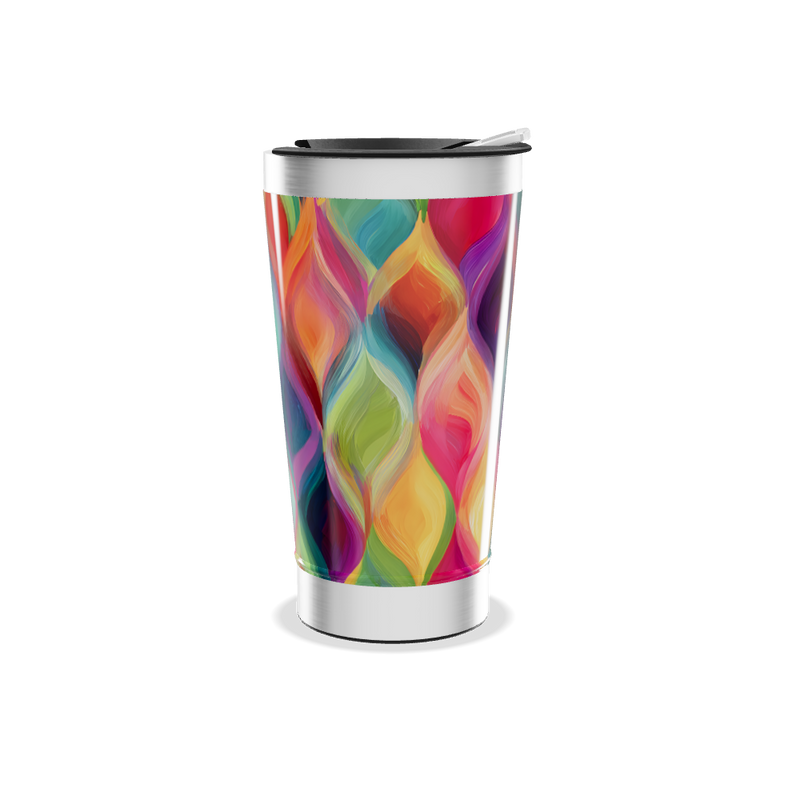 Copo Térmico - Estampa Colorida Abstrata