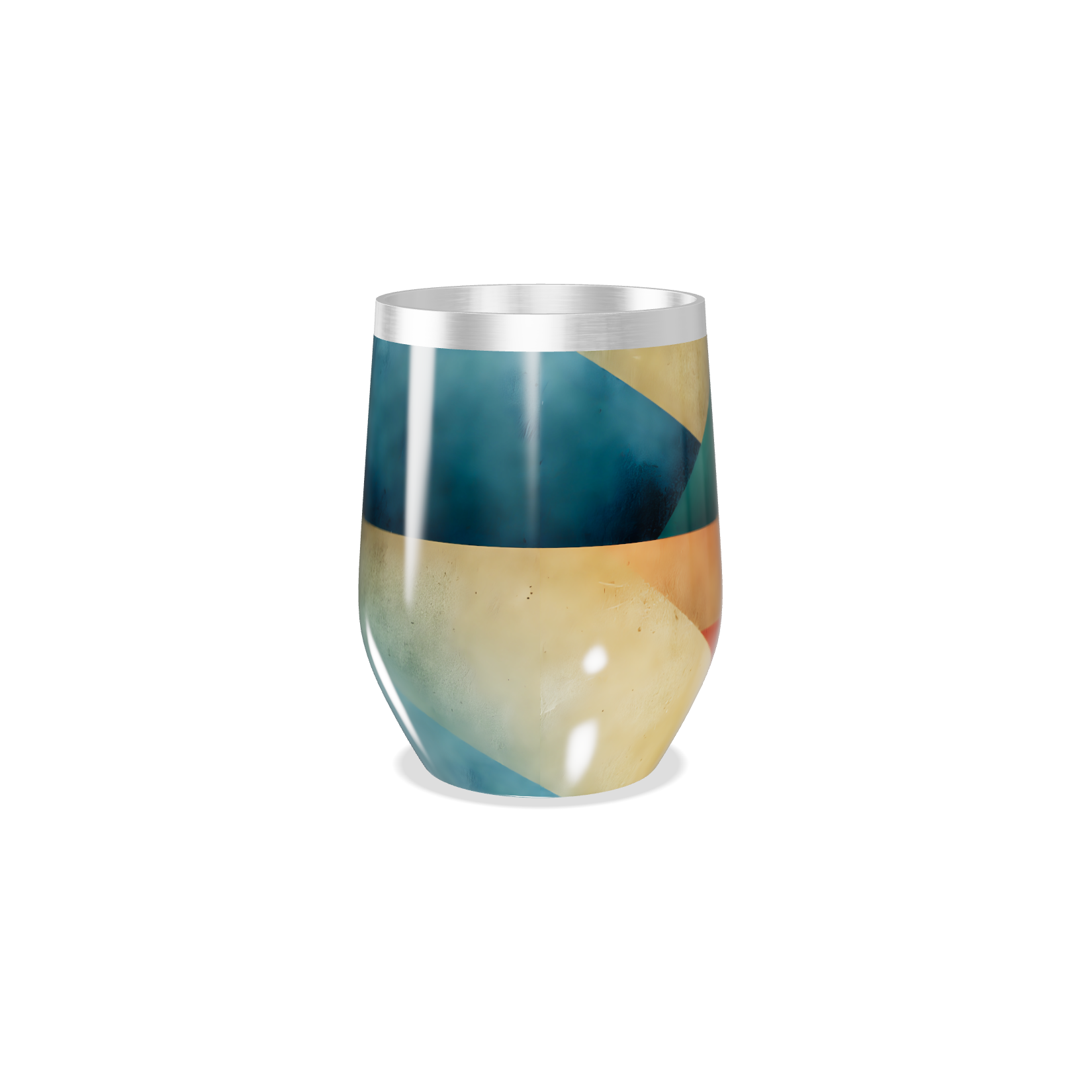 Copo Térmico Slim - Colorido Geométrico Inox